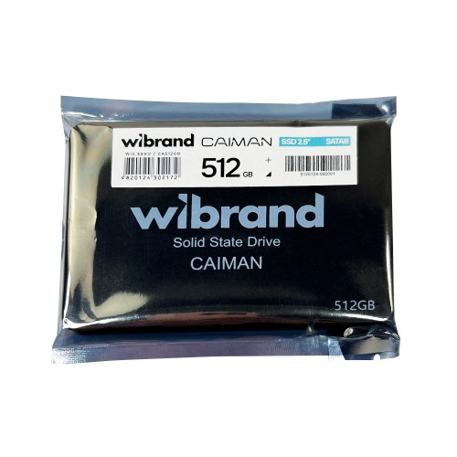 Накопичувач SSD Wibrand Caiman 512GB 2.5" 7mm SATAIII Bulk