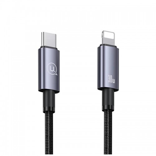 Кабель Usams US-SJ679 Type-C To Lightning 30W Aluminum Alloy Fast Charging & Data Cable -Sufeng Series tarnish 0.25m