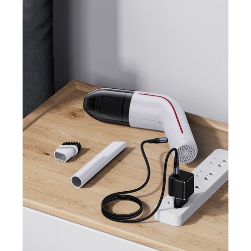 Автомобильный пылесос Usams US-ZB253 Mini Handheld Vacuum Cleaner серии LEJ, белый