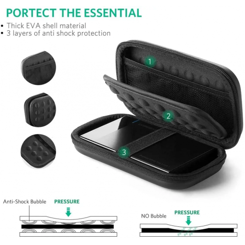 Органайзер для HDD UGREEN LP128 Жесткий диск Чехол Маленький размер (UGR-40707)