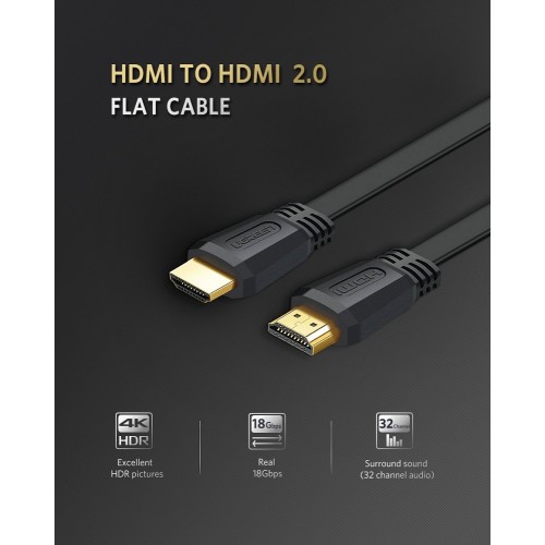 Кабель UGREEN ED015 HDMI Flat Cable 5m (UGR-50821)