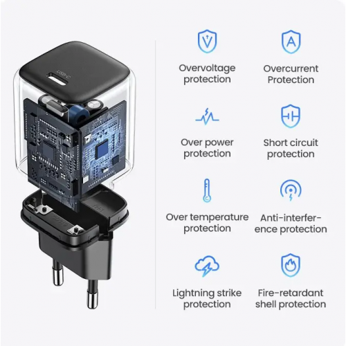 Сетевое зарядное устройство UGREEN CD318 Nexode mini 20W Charger EU (UGR-90664)