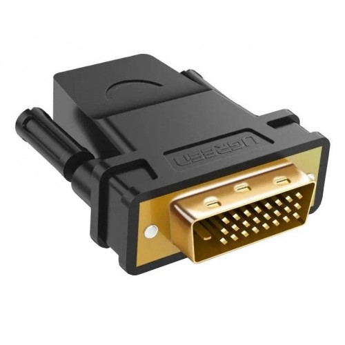 Кабель UGREEN 20124 адаптер DVI 24+1 (папа) — HDMI (мама) (черный) (UGR-20124)