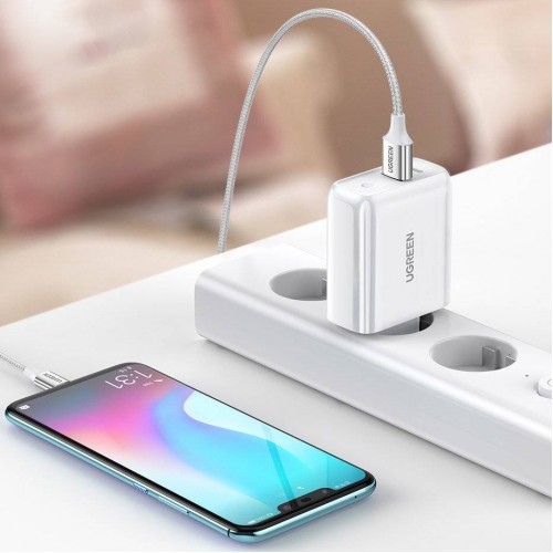 Сетевое зарядное устройство UGREEN CD170 38 Вт USB-C Wall Charger EU (белый) (UGR-60468)