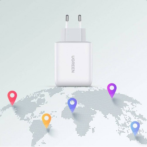 Сетевое зарядное устройство UGREEN CD170 38 Вт USB-C Wall Charger EU (белый) (UGR-60468)