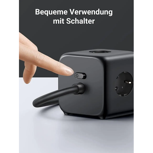 Мережевий зарядний пристрій UGREEN CD268 65W DigiNest Cube (2C2A) (UGR-60113)