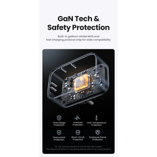 Мережевий зарядний пристрій UGREEN CD314 30W Outlet Extender EU (2A1C) (UGR-90613)