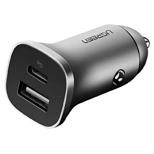 Автомобильное зарядное устройство UGREEN CD130 Dual USB Car Charger (Space Gray) (UGR-30780)