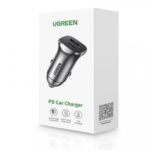 Автомобильное зарядное устройство UGREEN CD130 Dual USB Car Charger (Space Gray) (UGR-30780)