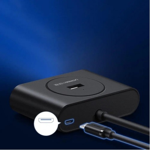 USB-хаб UGREEN USB 3.0 Hub 0.5m (Black)