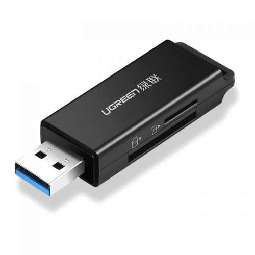 Картрідер UGREEN USB 3.0 to TF + SD Dual Card Reader (Black)