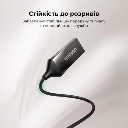 Bluetooth-ресивер UGREEN CM309 Bluetooth Car Receiver Aux with Mic Space Gray