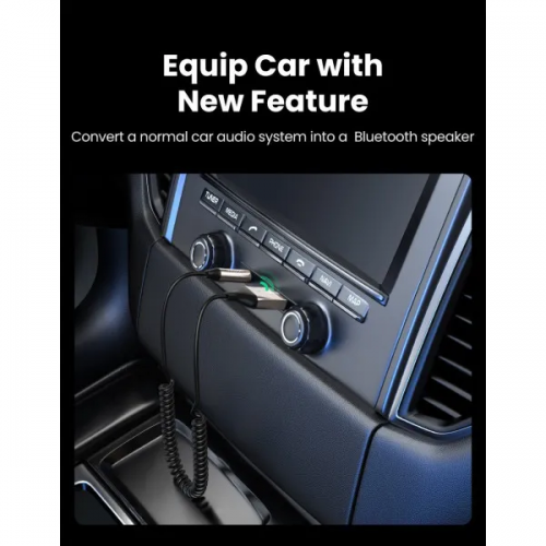 Bluetooth-ресивер UGREEN CM309 Bluetooth Car Receiver Aux with Mic Space Gray