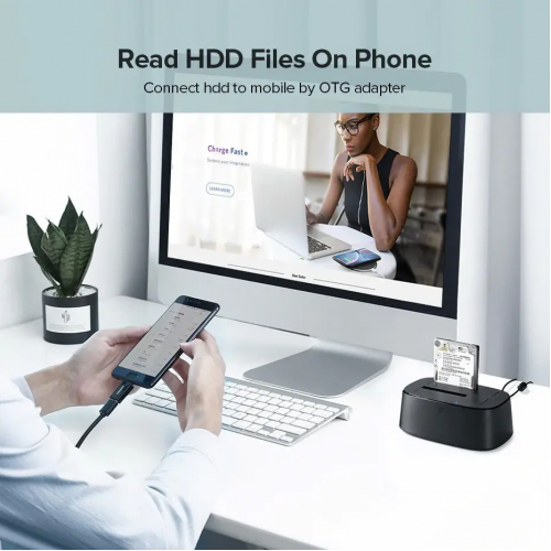 Док-станція UGREEN CM198 USB 3.0 to SATA Dual-Bay Hard Drive Duplicator/Cloner EU (UGR-50857)