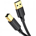 Кабель UGREEN US135 USB 2.0 AM to BM Print Cable 1m (Black)