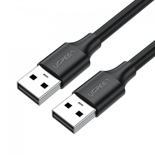 Кабель UGREEN US102 USB 2.0 A Male to A Male Cable 1m (Black)(10309)
