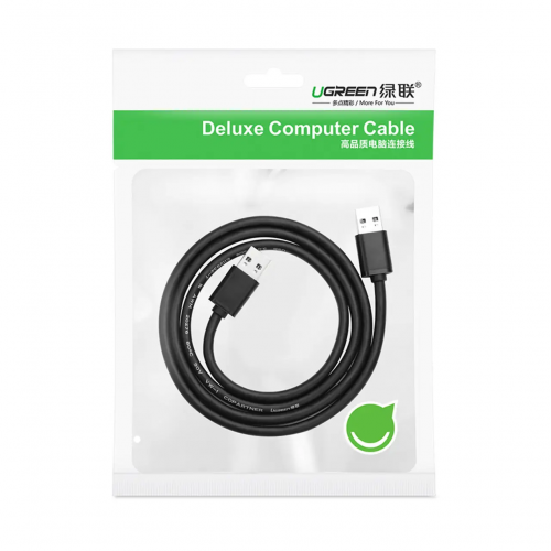 Кабель UGREEN US102 USB 2.0 A Male to A Male Cable 1m (Black)(10309)
