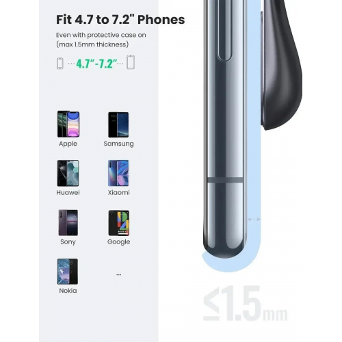 Автотримач для телефона UGREEN LP290 Waterfall Magnetic Phone Holder