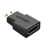 Адаптер UGREEN Mini HDMI (штекер) – HDMI (гнездо) (черный) (UGR-20101)