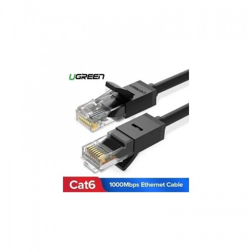 Мережевий кабель UGREEN NW102 Cat 6 U/UTP Lan Flat Cable 5m (Black)(UGR-50176)