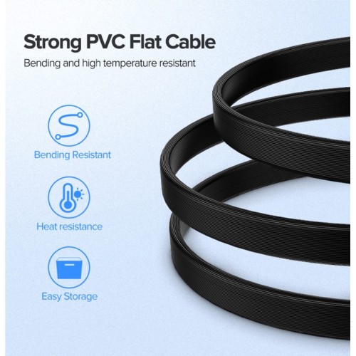 Кабель UGREEN US217 SATA 3 для передачи данных 0,5 м (чёрный) (UGR-30796)