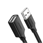 Кабель UGREEN US103 USB 2.0 A (папа) — A (мама), 2 м (чёрный) (UGR-10316)