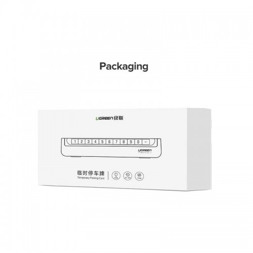 Паркувальна карта UGREEN LP178 Car Temporary Parking Card (Dual Numbers)(UGR-60326)