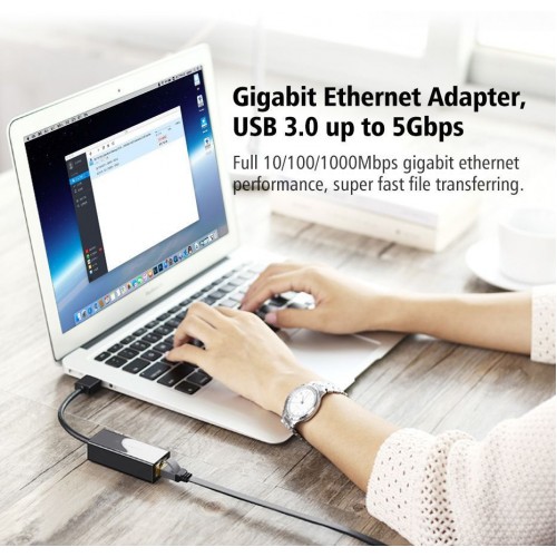 Адаптер UGREEN USB 3.0 Gigabit Ethernet Adapter (Black)