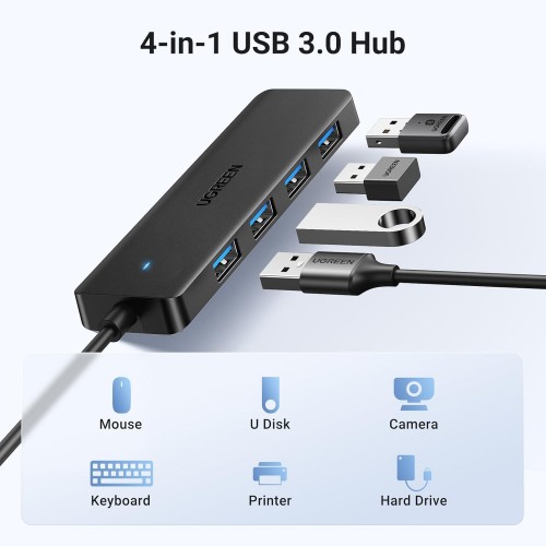 USB-хаб UGREEN 4-Port USB 3.0 Hub 1m