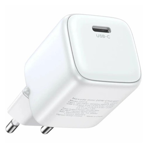 Сетевое зарядное устройство UGREEN 20W USB-C GaN Fast Charger EU