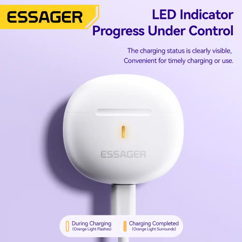 Беспроводные наушники TWS ESSAGER Shining SL02 White