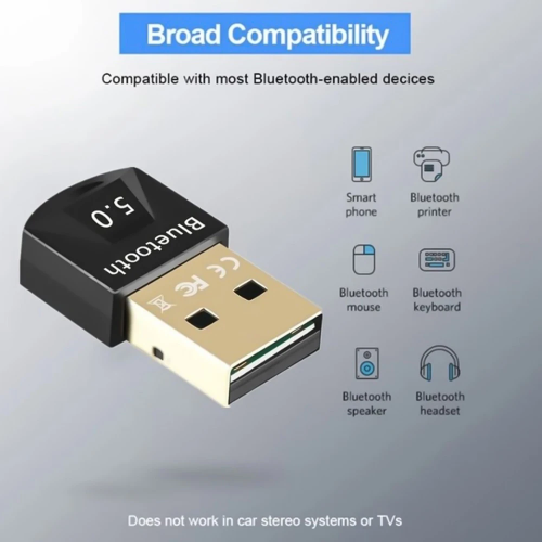 Bluetooth-адаптер ESSAGER Mini BT5.0 адаптер, чёрный