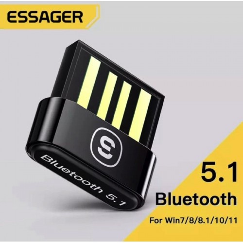 Bluetooth-адаптер ESSAGER Mini BT5.0 адаптер, чёрный