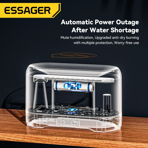 Зволожувач повітря ESSAGER Flame Aromatherapy Humidifier Black