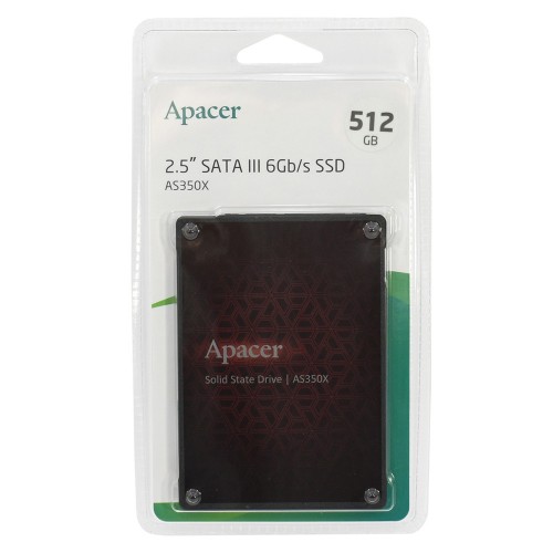 Накопичувач SSD Apacer AS350X 512GB 2.5" 7mm SATAIII 3D NAND