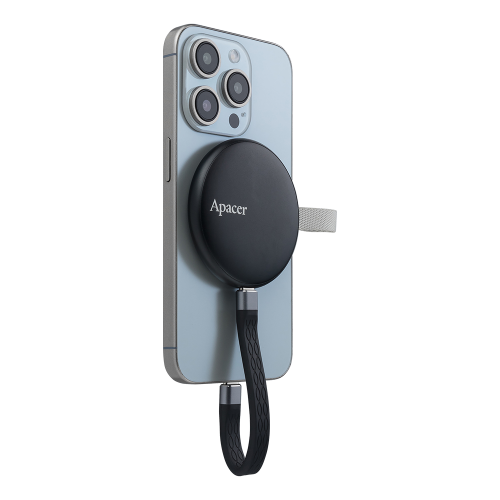 Портативний SSD Apacer Magnetic AS725 256 GB USB 3.2 Gen.2 Type-C MagSafe Black