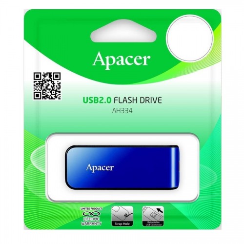 Флеш-накопичувач Apacer USB 2.0 AH334 64Gb Blue