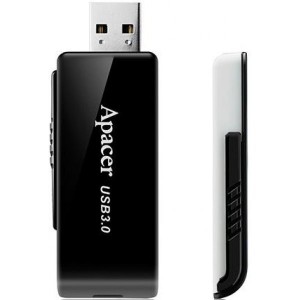 Флеш-накопичувач Apacer USB 3.2 Gen 1 AH350 128Gb Black