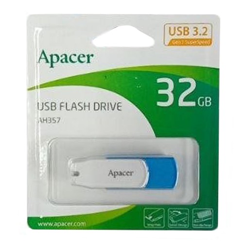 Флеш-накопичувач Apacer USB 3.2 Gen 1 AH357 128GB Blue