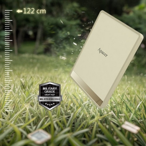Портативний SSD Apacer AS724 512 GB USB 3.2 Gen.2 Type-C Read/Write 500MB/s Cream