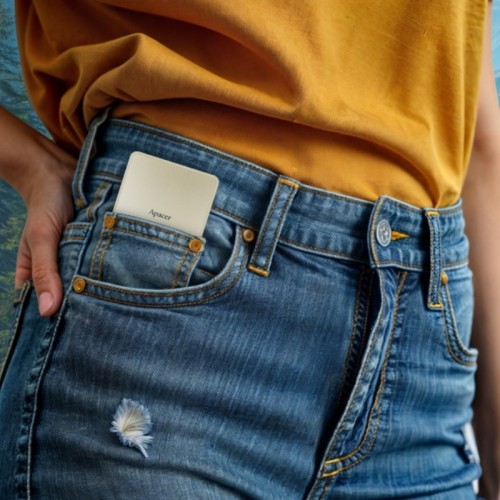 Портативний SSD Apacer AS724 1TB USB 3.2 Gen.2 Type-C Read/Write 500MB/s Cream