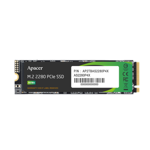 Накопичувач SSD M.2 Apacer AS2280P4X 1TB 2280 PCIe 3.0x4 NVMe 3D NAND Read/Write: 2100/1700 MB/sec