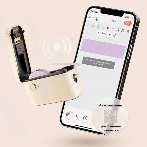 Термопринтер для печати наклеек NIIMBOT H1S White (1AA4F171402)