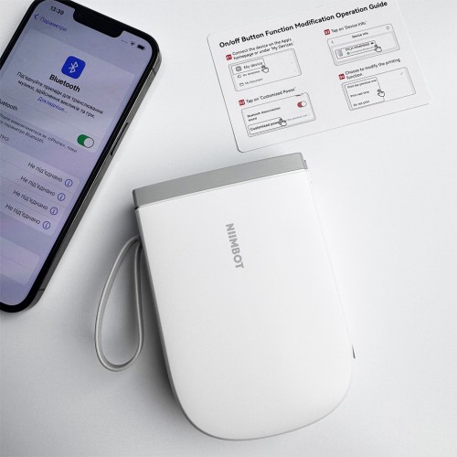 Термопринтер для друку наклейок NIIMBOT D11_H White