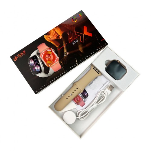 Смарт-годинник W&O X10 46mm. 240 mAh. Amoled+IP67 Gold