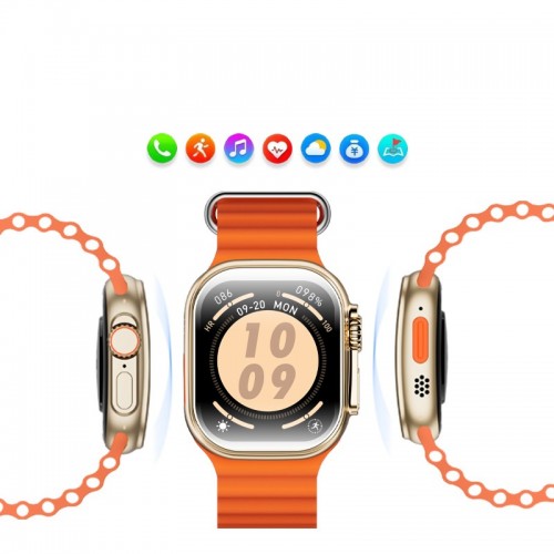 Смарт-годинник W&O X10 Ultra 3 49mm. 300 mAh. IP67 Gold