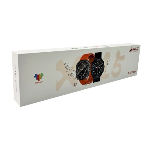 Смарт-годинник W&O X15 Max 38mm. 330 mAh. Amoled+IP67 Black
