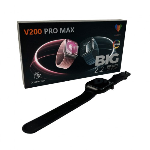Умные часы BIG V200 Pro Max 44 мм. 220 мАч IP65 Черный