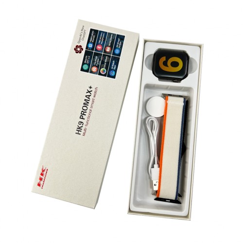 Смарт-годинник HK 9 Pro Max Plus 45mm. 230 mAh. IP67 Amoled Black