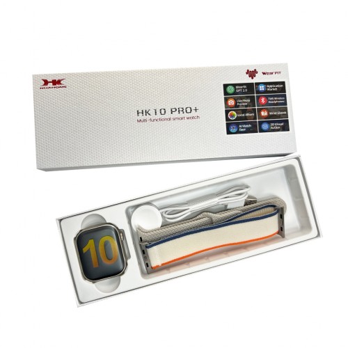 Смарт-годинник HK 10 Pro Plus 46mm. 260 mAh. IP67+Amoled Grey+Gold